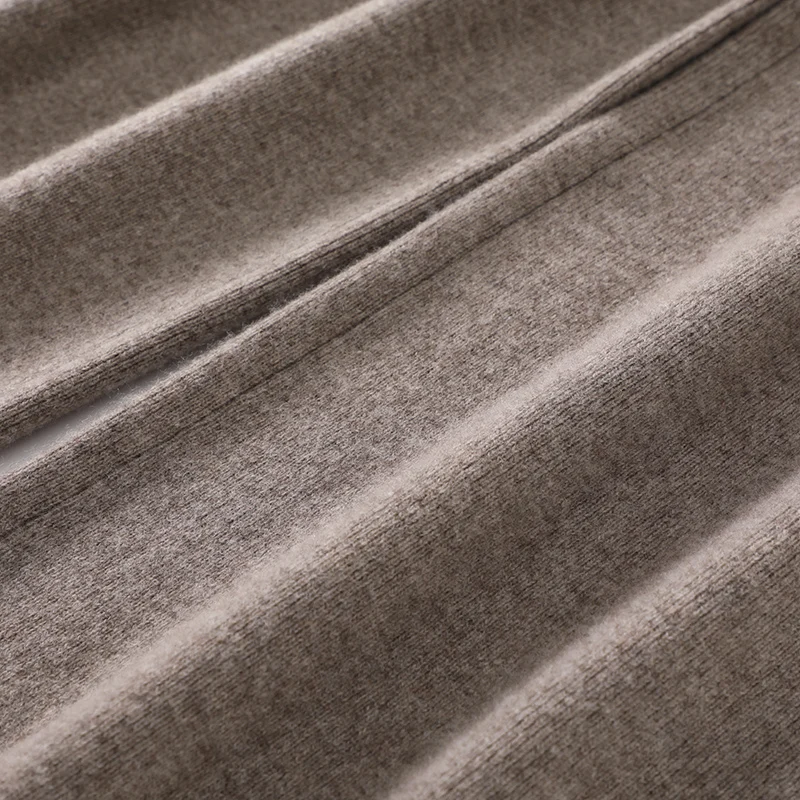 ZYCZCXX Knitted Pants 100% Merino Wool Women Clothes Wide Legs Pants Fall Winter Trousers Vintage Long Pants Y2K Korean Fashion - Image 5